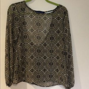 Sheer Cut-out Back Top